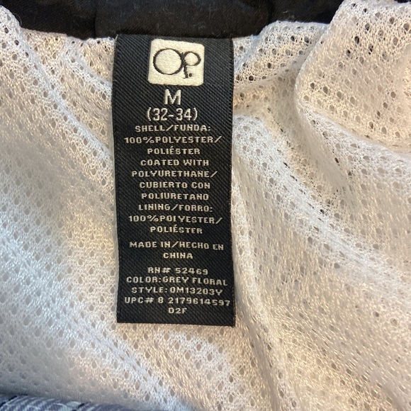 OP Black and Gray Floral Board Shorts - Picture 5 of 5